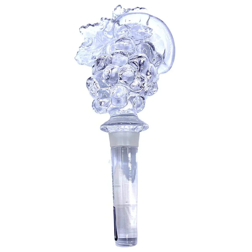Mikasa Bottle Stopper Lead Crystal Grape Cluster Fruit Collection NEW Gift